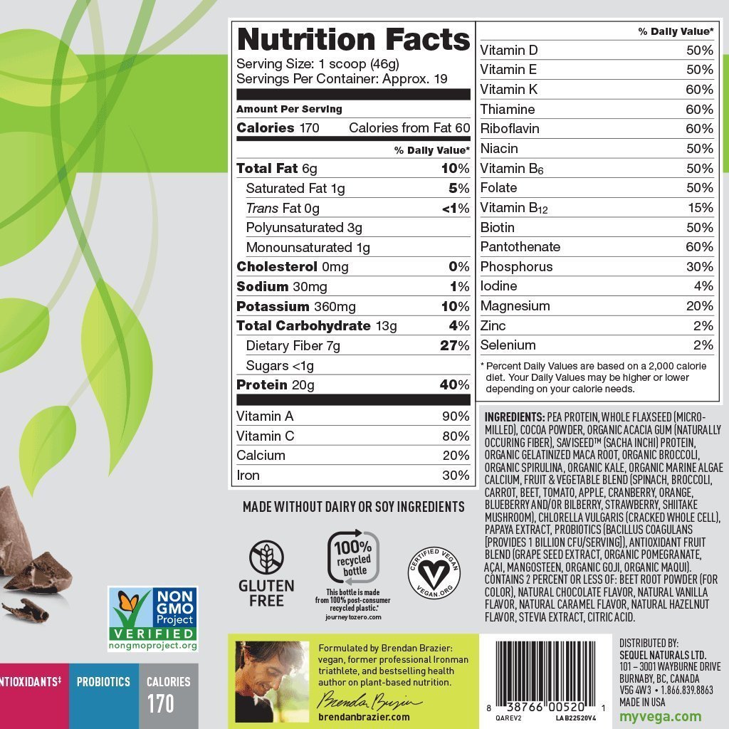 Vega One All-in-One Nutritional Shake, Chocolate 1 71067RJbmvL._SL1024_